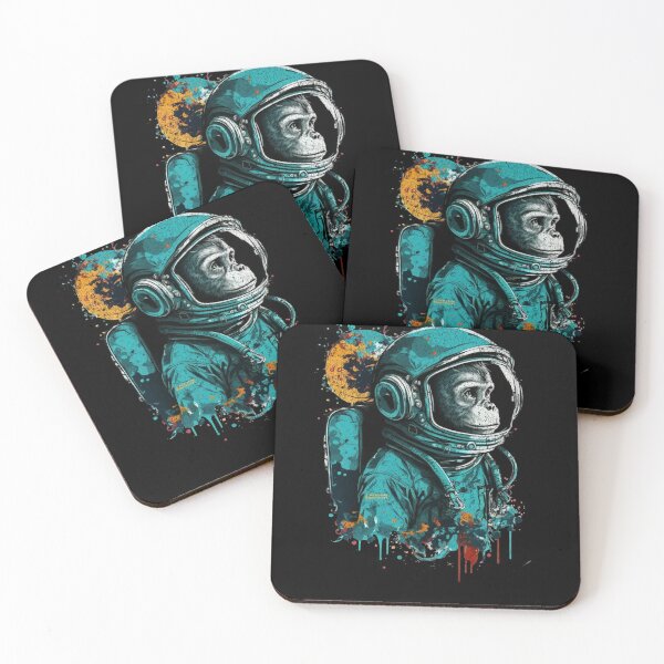 Item preview, Monkey Astronaut Outer space exploder science fiction designed and sold by WhistlingSnail.