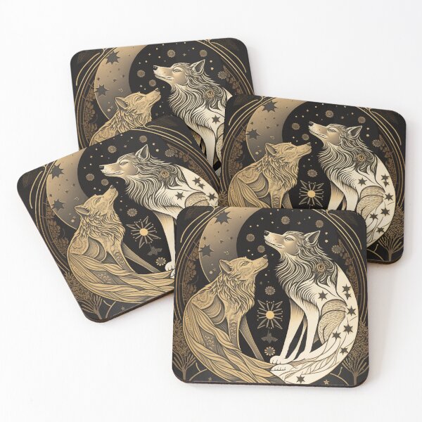 Item preview, Wolf moon fantasy tarot designed and sold by Visual-wallart.