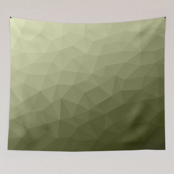 Item preview, Army green gradient geometric mesh pattern triangles ombre cool lighter version designed and sold by PLdesign.