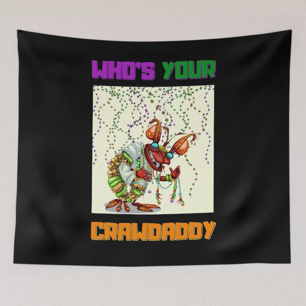 Item preview, Whos Your Crawdaddy Crawfish Jester Beads Funny Mardi Gras T-Shirt designed and sold by Modern Outlet  ⭐⭐⭐⭐⭐.