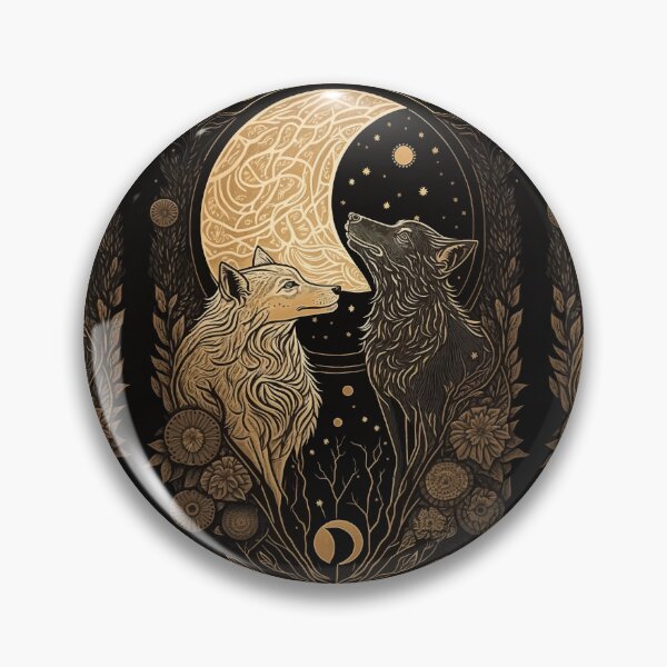 Item preview, Wolf moon fantasy tarot art designed and sold by Visual-wallart.