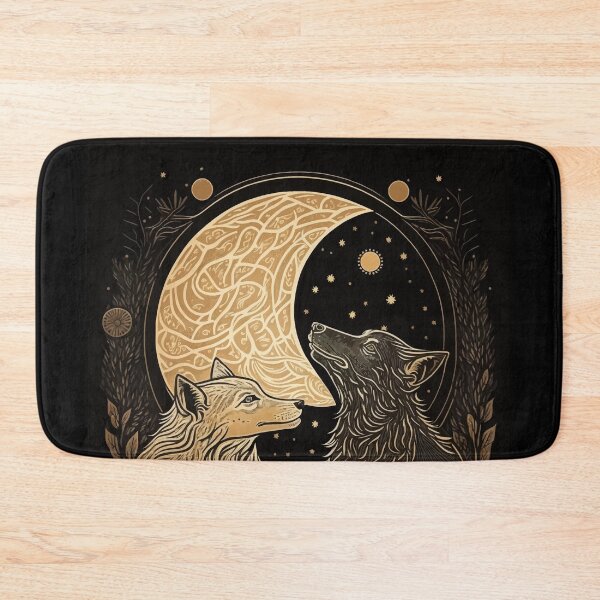 Item preview, Wolf moon fantasy tarot art designed and sold by Visual-wallart.