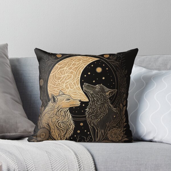 Item preview, Wolf moon fantasy tarot art designed and sold by Visual-wallart.