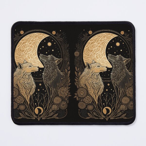 Item preview, Wolf moon fantasy tarot art designed and sold by Visual-wallart.
