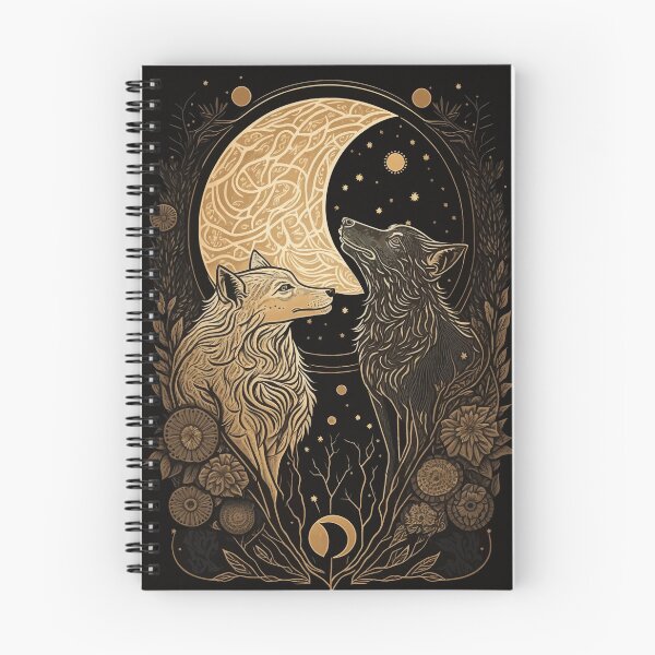 Item preview, Wolf moon fantasy tarot art designed and sold by Visual-wallart.