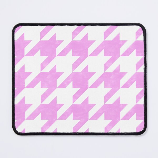 Item preview, Pink and White Houndstooth Check designed and sold by Packrat.
