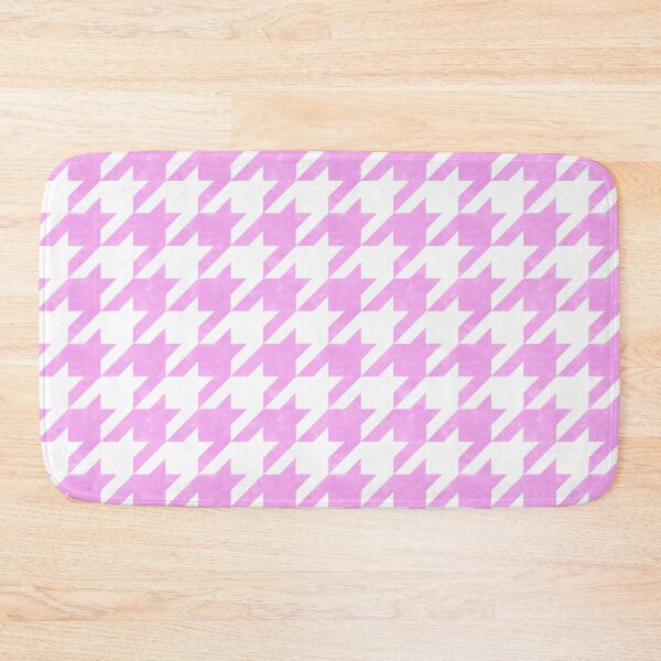 Item preview, Pink and White Houndstooth Check designed and sold by Packrat.