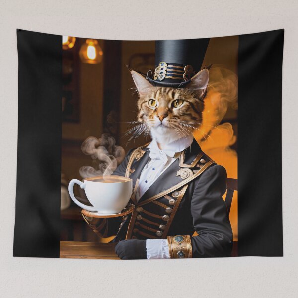 Item preview, Coffee time. A hangover in steampunk paradise designed and sold by ArtCreator2023.