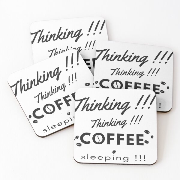 Item preview, Thinking - Coffee - Sleeping designed and sold by AnLeDesign.