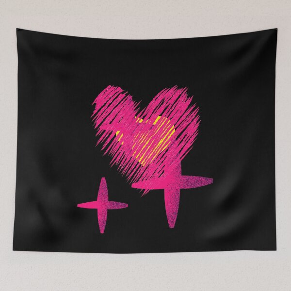 Item preview, Pink yellow heart. designed and sold by ConradoBullhead.