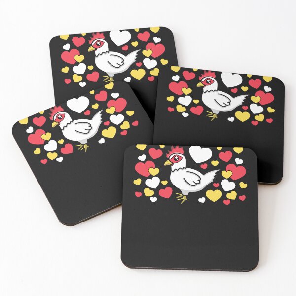 Item preview, Leghorn Chicken With Hearts designed and sold by eternallygifted.