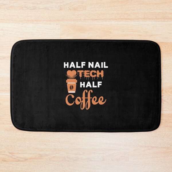 Item preview, half nail tech half coffee designed and sold by storefoxmix.