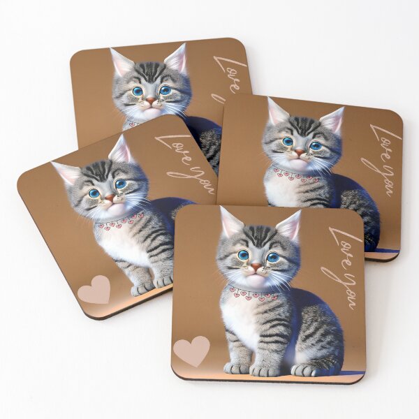 Item preview, Cute and adorable cartoon fluffy baby cat designed and sold by Igorlegrand.