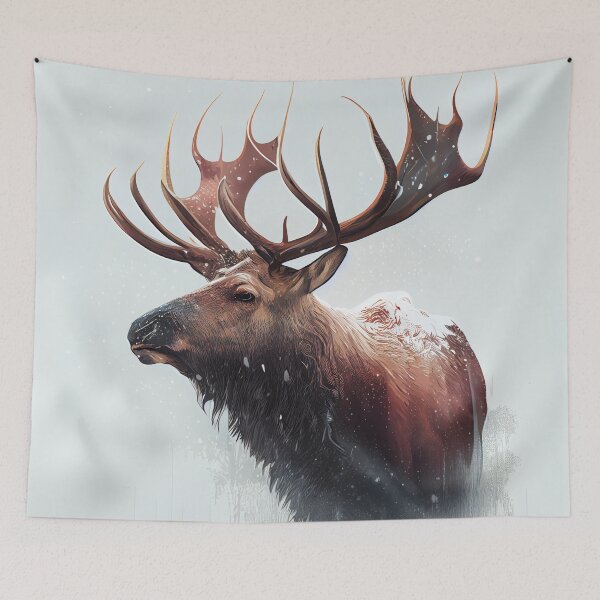 Item preview, Magnificent Snowy Elk designed and sold by mcmtdesigns.