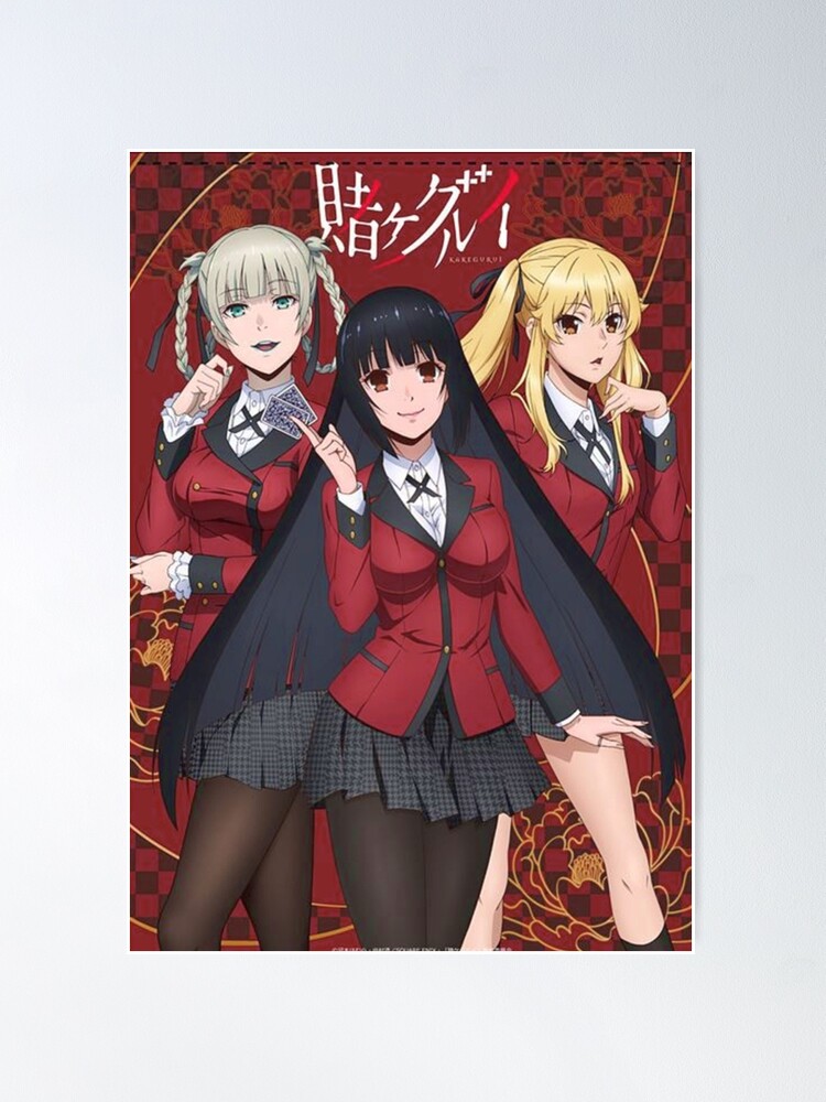  Kakegurui Jabami Yumeko Midari Ikishima Anime Posters
