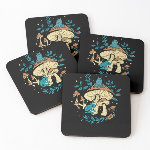 Item preview, Cottagecore cute frog and mushroom designed and sold by WhistlingSnail.