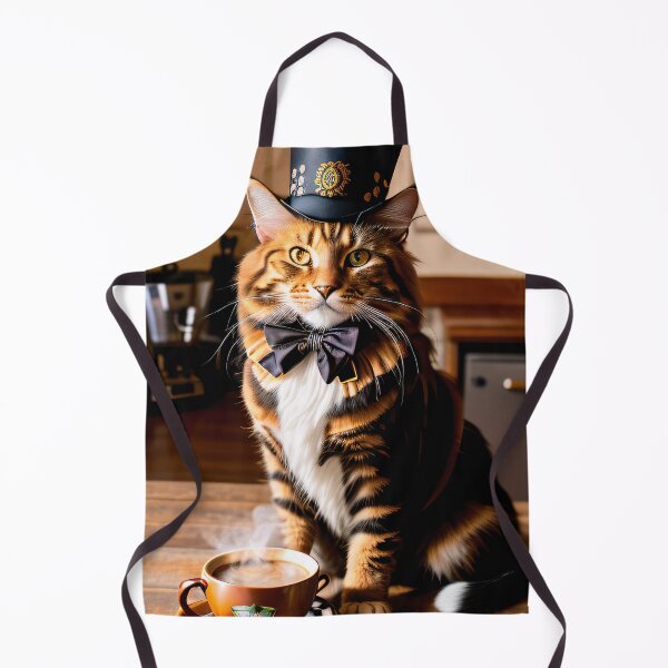 Item preview, Steam, coffee and cats. A steampunk style cat portrait. designed and sold by ArtCreator2023.
