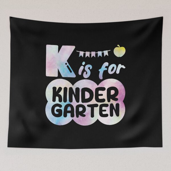Item preview, K is for Kindergarten, Funny gift for teachers and kindergarten students designed and sold by DADA635.