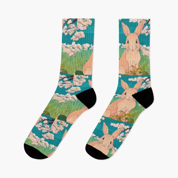 Item preview, Spring of American Brown Bunny Rabbit in Peace designed and sold by wigobun.