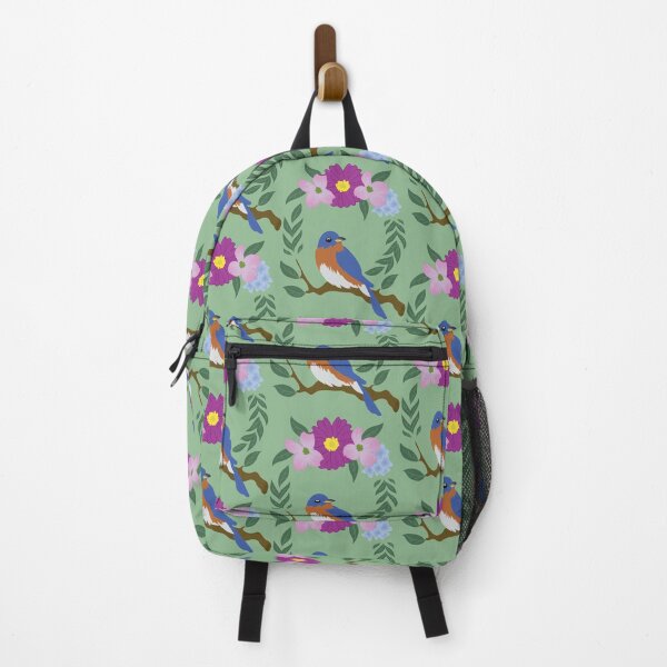 Item preview, Floral Eastern Bluebird designed and sold by emmalemonwtrmln.