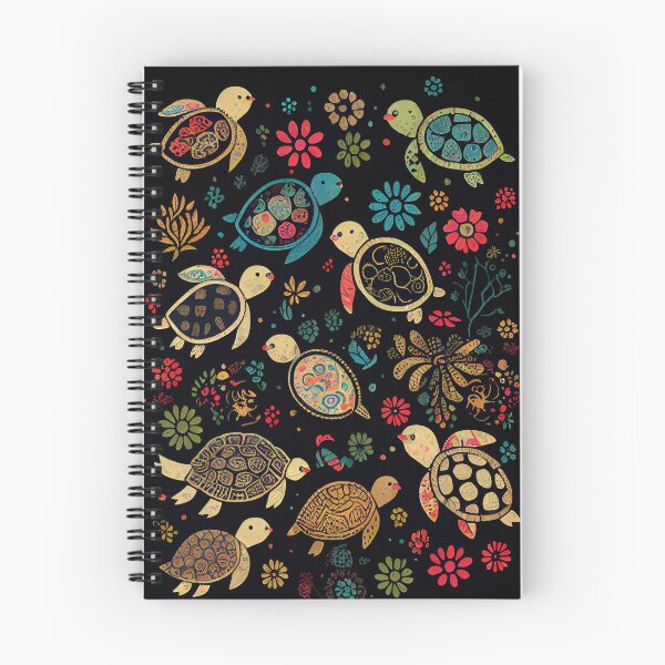 Item preview, Cute pattern of colorful turtles designed and sold by CutePatternsRB.