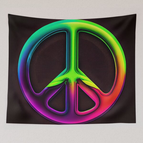 Item preview, Retro Electric Peace Sign designed and sold by mcmtdesigns.