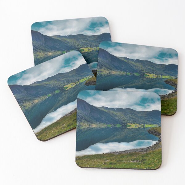 Item preview, Scenic view of lake and mountains against sky designed and sold by ImgPrint.