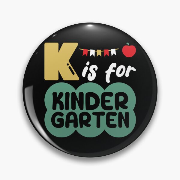 Item preview, K is for Kindergarten, Funny gift for teachers and kindergarten students designed and sold by DADA635.