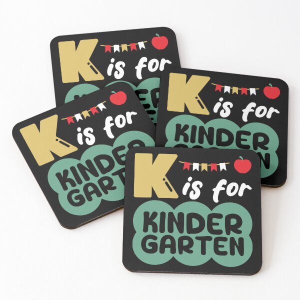 Item preview, K is for Kindergarten, Funny gift for teachers and kindergarten students designed and sold by DADA635.
