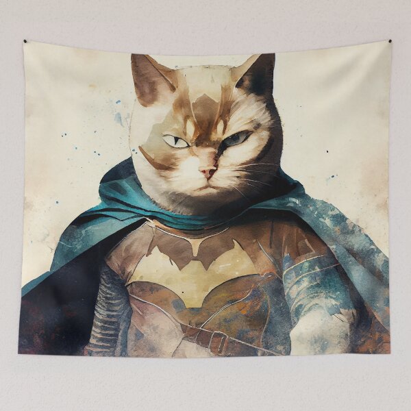 Item preview, British Shorthair Cat Superhero 2 designed and sold by EmilyDayDreams.