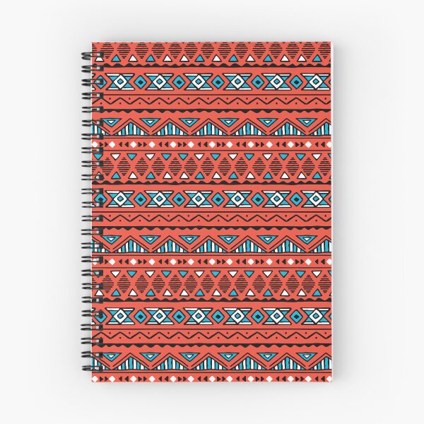 Item preview, African Wax Print in Coral and Blue Geometric Shapes designed and sold by EarthaDesigns.