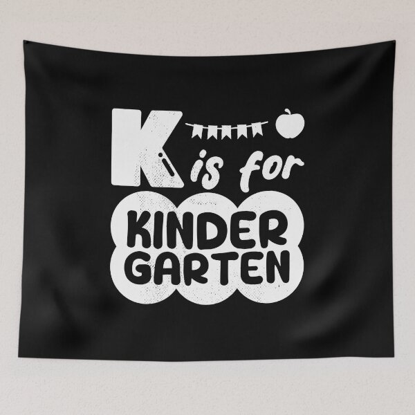 Item preview, K is for Kindergarten, Funny gift for teachers and kindergarten students designed and sold by DADA635.
