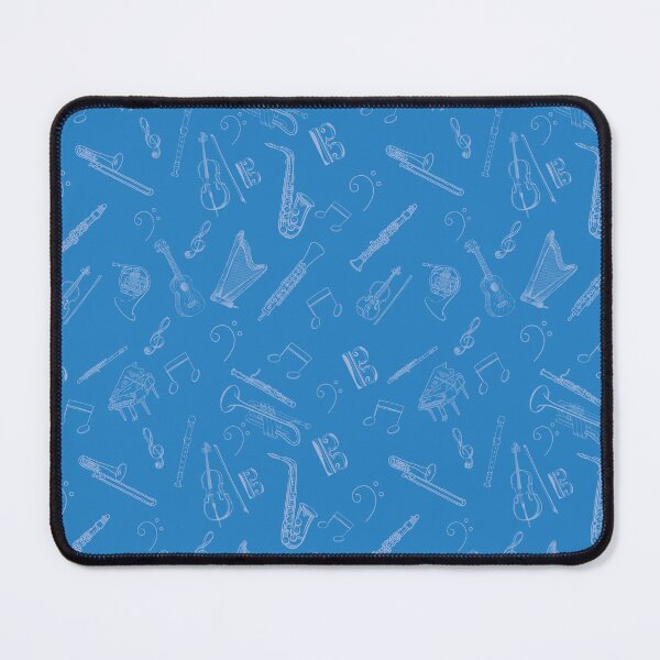 Item preview, Musical instruments pattern treble clef bass clef tenor or alto clef designed and sold by piesdesignart.