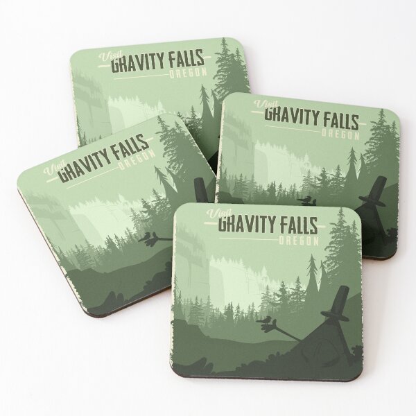 Item preview, Visit Gravity Falls poster designed and sold by s4ftypin-art.