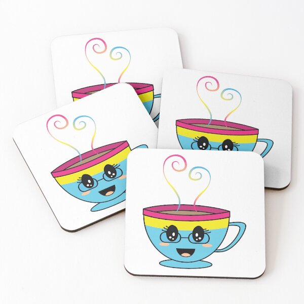 Item preview, Equalitea Pansexual Flag Pride w/ lashes and glasses designed and sold by qteapiecastle.