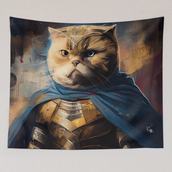 Item preview, Scottish Fold Cat Superhero designed and sold by EmilyDayDreams.