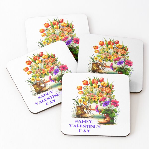 Item preview, Flower Bouquet Happy Valentine's Day  designed and sold by joseech.