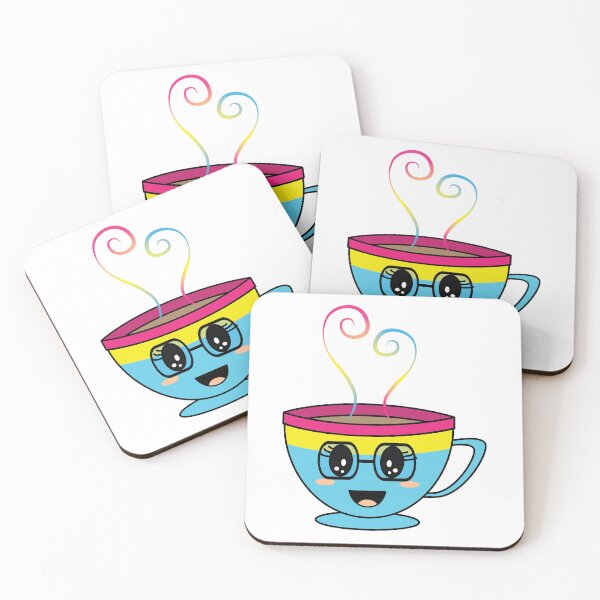 Item preview, Equalitea Pansexual Flag Pride w/ lashes and tall glasses designed and sold by qteapiecastle.