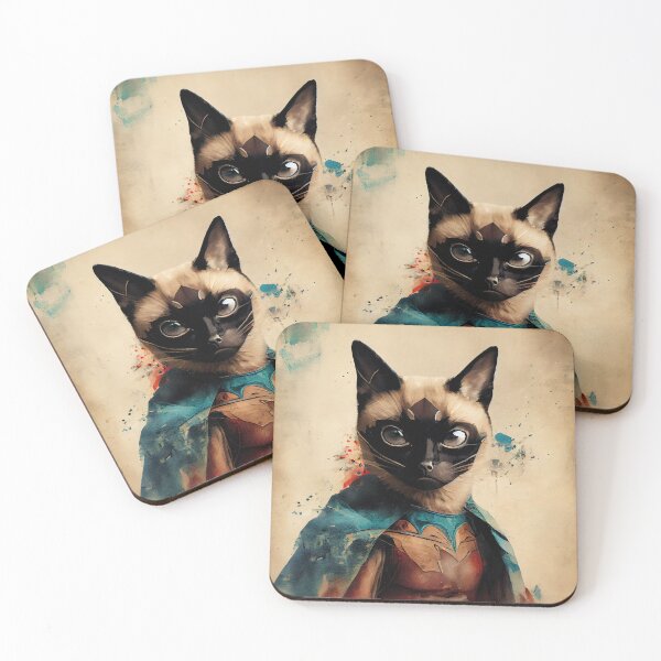Item preview, Siamese Cat Superhero designed and sold by EmilyDayDreams.