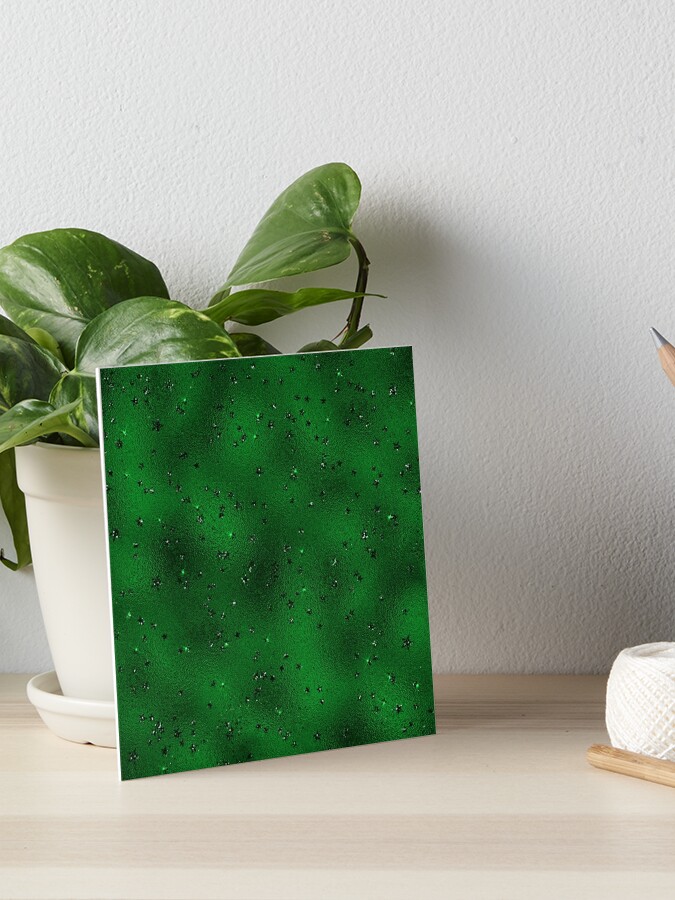 Luxury dark green sparkling background Art Board Print for Sale by  artonwear