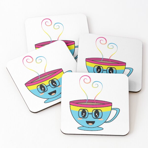 Item preview, Equalitea Pansexual Flag Pride w/ tall glasses designed and sold by qteapiecastle.