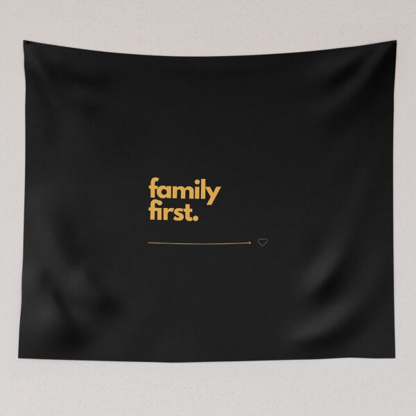 Item preview, family first Motivational quote | wall art | shirt | Minimalist | gift | family | cohesion | friends | Mom | dad | Clever sayings designed and sold by JoWillem.