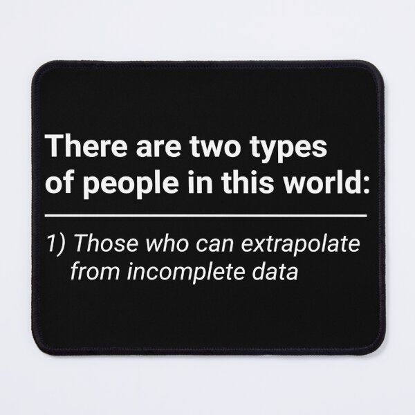 Item preview, THERE ARE TWO TYPES OF PEOPLE IN THIS WORLD Those who can extrapolate from incomplete data funny teacher shirt designed and sold by cizito.