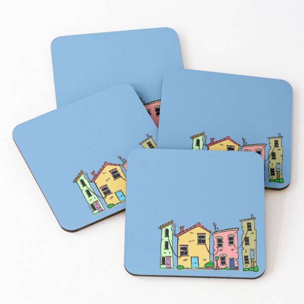 Item preview, Illustrated house series - 4 houses designed and sold by Michael Walker-Toye Illustrations.