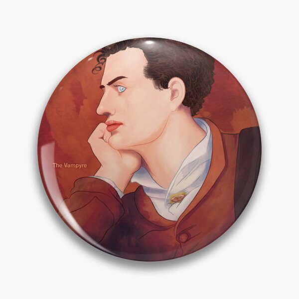 Item preview, The Vampyre John William Polidori Literary Art for Gothic Horror Book Lovers designed and sold by RedHillPrints.