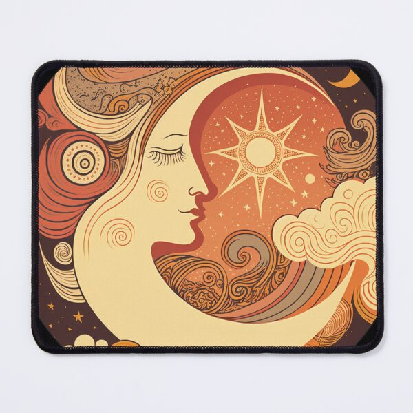 Item preview, Celestial Moon Retro 70s designed and sold by TheJadeCat.