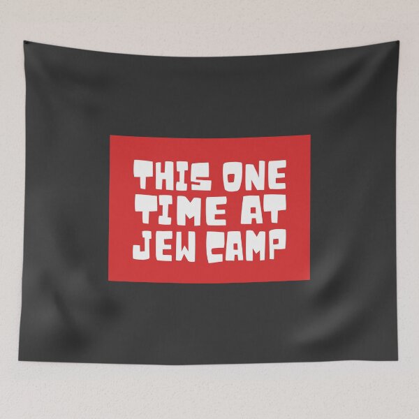 Item preview, This One Time At Jew Camp Parody Sticker designed and sold by MorahFish.