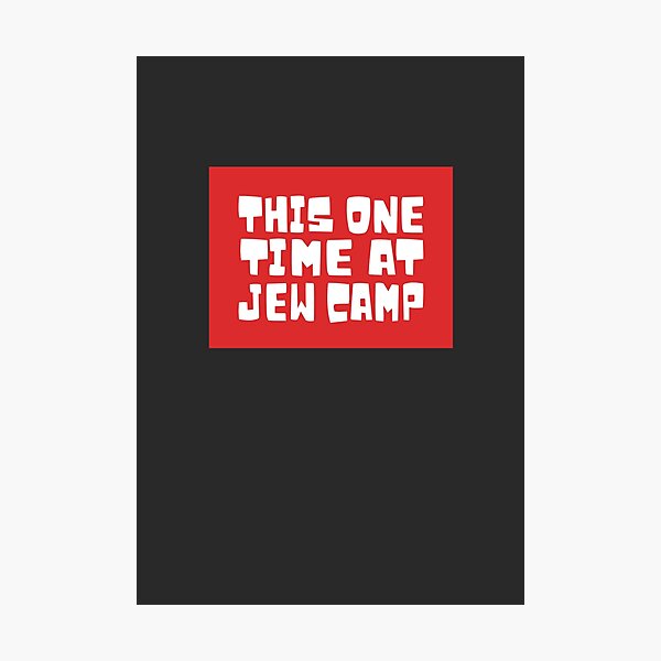 Item preview, This One Time At Jew Camp Parody Sticker designed and sold by MorahFish.
