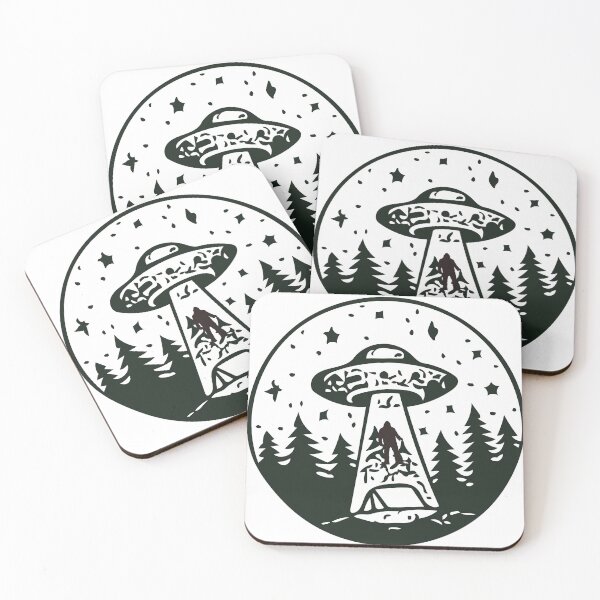 Item preview, UFO Aliens Bigfoot Sasquatch Squatch Cryptozoologist Shirt  designed and sold by caileag.