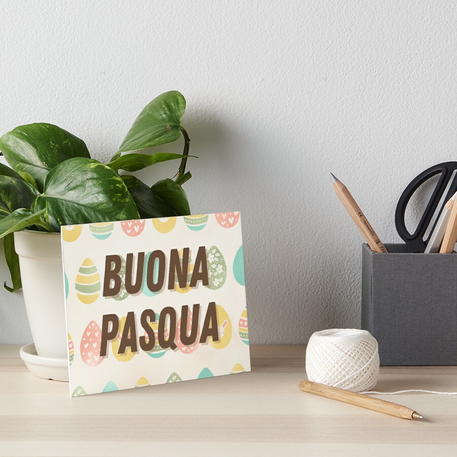 Buona Pasqua, happy Easter in Italian, Italian Easter  Greeting Card for  Sale by DayOfTheYear